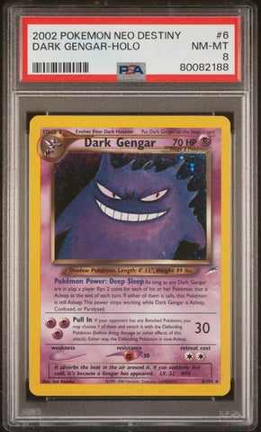 Dark Gengar - Holo 6/105 Neo Destiny PSA 8 80082188