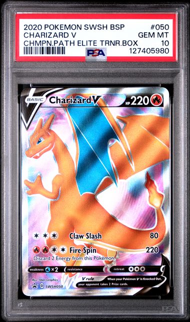 Charizard V SWSH050 Black Star Promo PSA 10 127405980