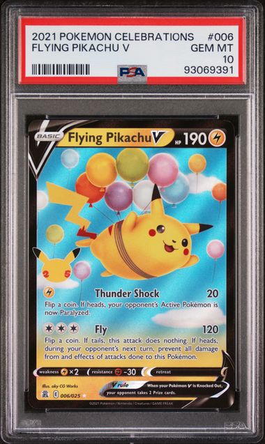 Flying Pikachu V 006/025 Celebrations PSA 10 93069391