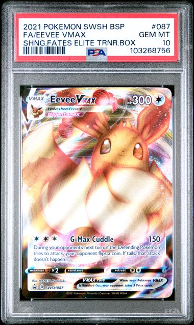 Eevee VMAX SWSH087 Sword and Shield Black Star Promo PSA 10 103268756