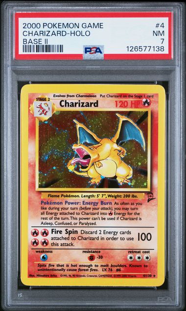 Charizard - Holo 4/130 Base Set 2 PSA 7 126577138