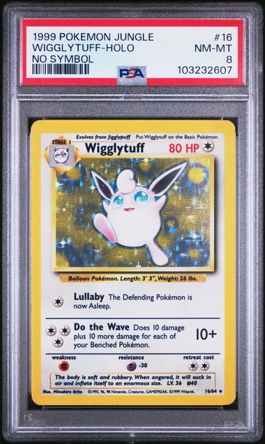 Wigglytuff - Holo 16/64 Jungle No Symbol PSA 8 103232607