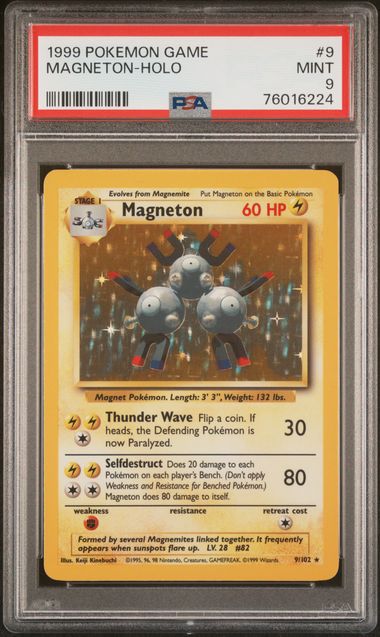 Magneton - Holo 9/102 Base Set PSA 9 76016224