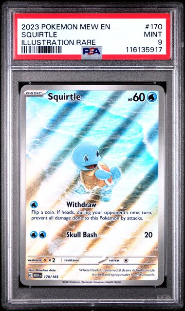 Squirtle 170/165 S&V: 151 PSA 9 116135917