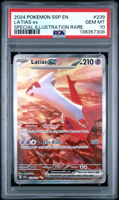 Latias ex 239/191 Surging Sparks PSA 10 138357308