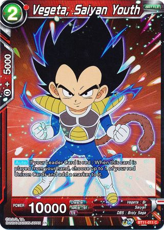 Vegeta, Saiyan Youth [BT11-011]
