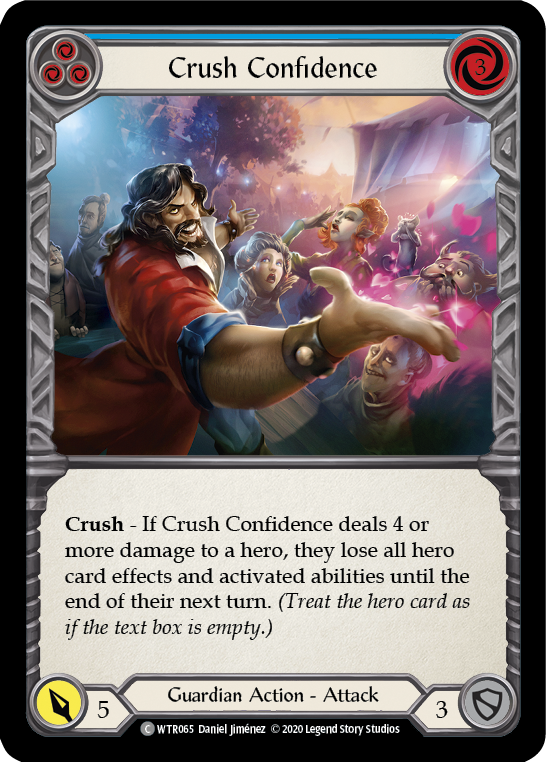 Crush Confidence (Blue) [U-WTR065] Unlimited Rainbow Foil