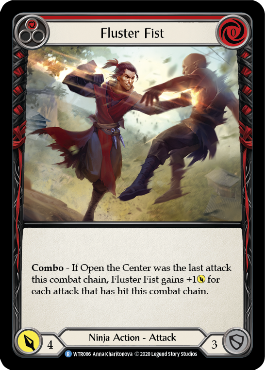 Fluster Fist (Red) [U-WTR086] Unlimited Rainbow Foil