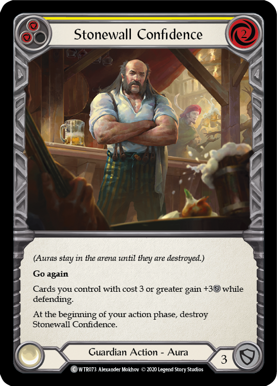 Stonewall Confidence (Yellow) [U-WTR073] Unlimited Rainbow Foil