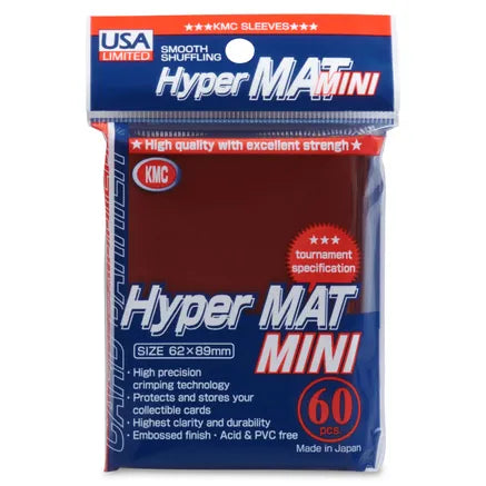 KMC Card Sleeves - Hyper Matte Mini - (60-Pack)