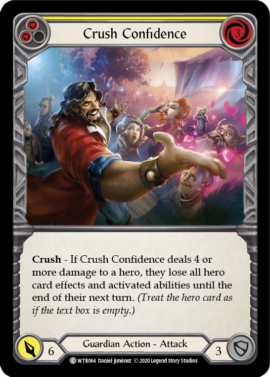 Crush Confidence (Yellow) [U-WTR064] Unlimited Rainbow Foil