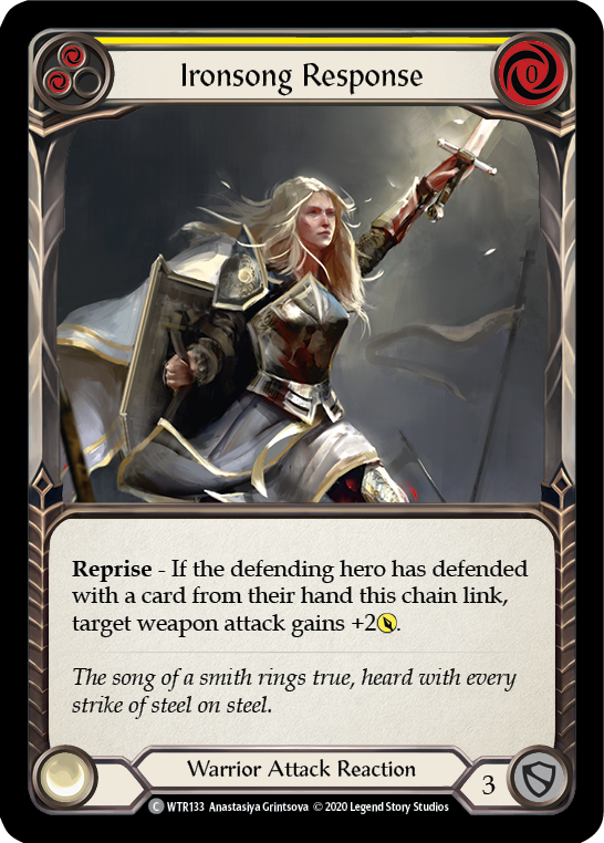 Ironsong Response (Yellow) [U-WTR133] Unlimited Rainbow Foil