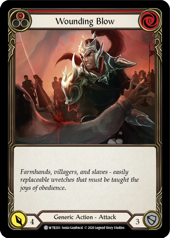 Wounding Blow (Red) [U-WTR203] Unlimited Rainbow Foil