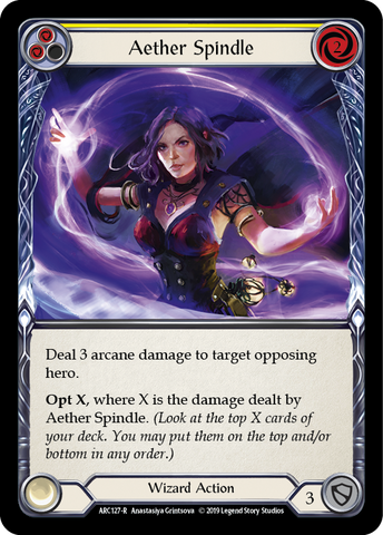 Aether Spindle (Yellow) [ARC127-R] 1st Edition Normal