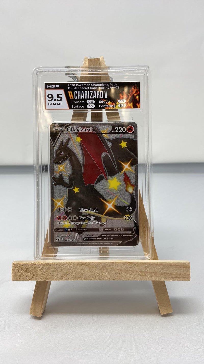 Charizard V Champion's Path Secret HGA 9.5