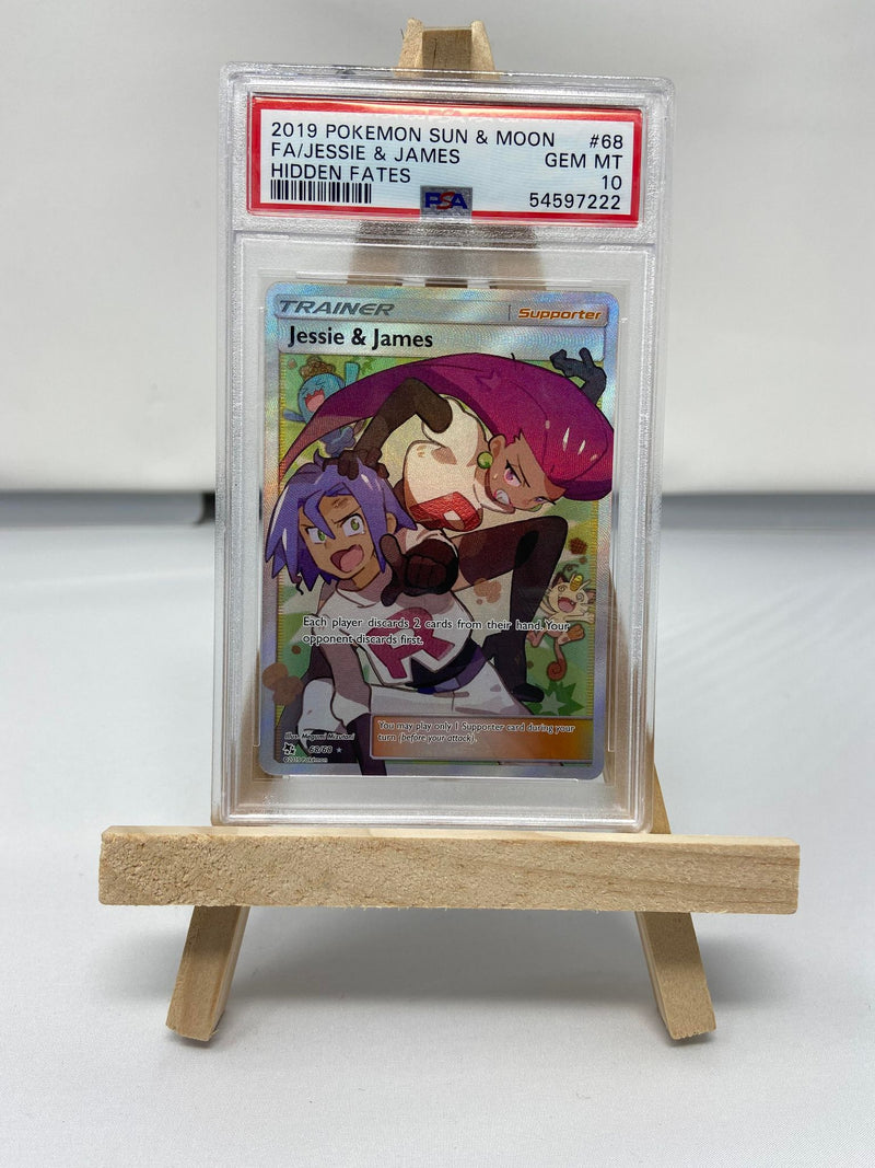 Jessie & James 68/68 Full Art Hidden Fates PSA 10 54597222