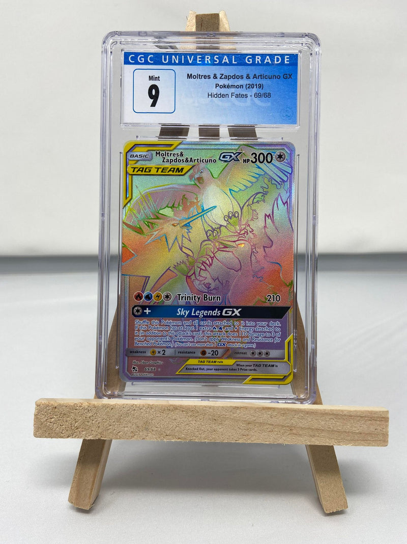 Moltres & Zapdos & Articuno GX 69/68 Hidden Fates CGC 9 3821125060