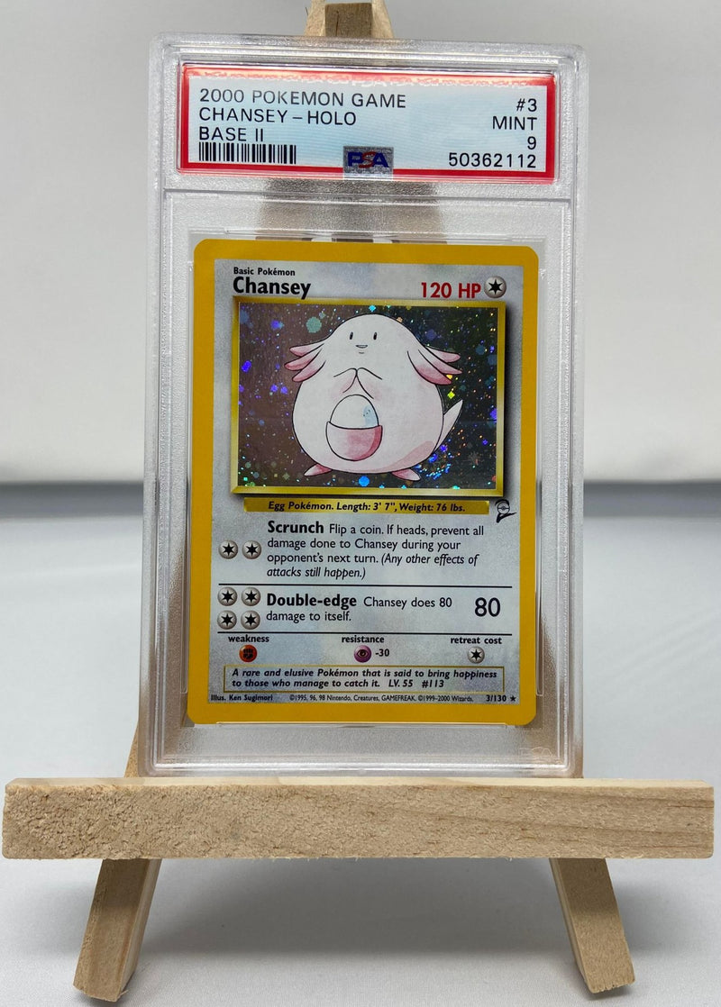 Chansey 3/130 Base Set 2 PSA 9 50362112