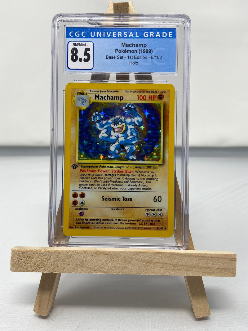 Machamp 8/102 Base Set 1st Edition CGC 8.5 3789168017