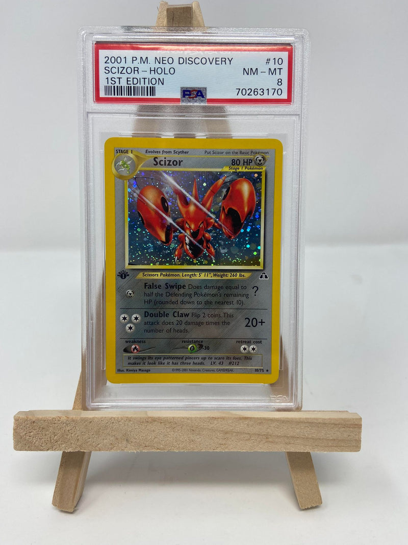 Scizor Neo Discovery 1st Edition 10/75 PSA 8 70263170