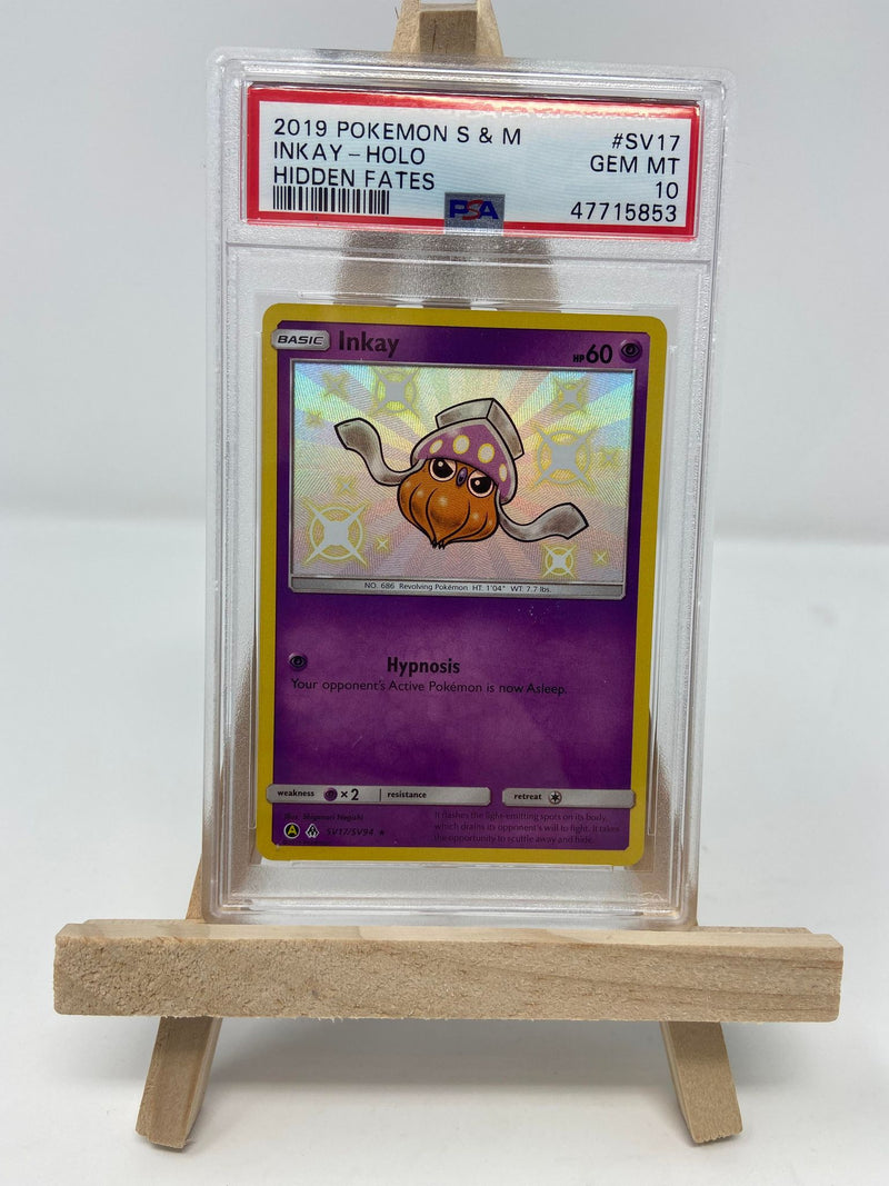 Inkay Hidden Fates SV17/SV94 PSA 10 47715853