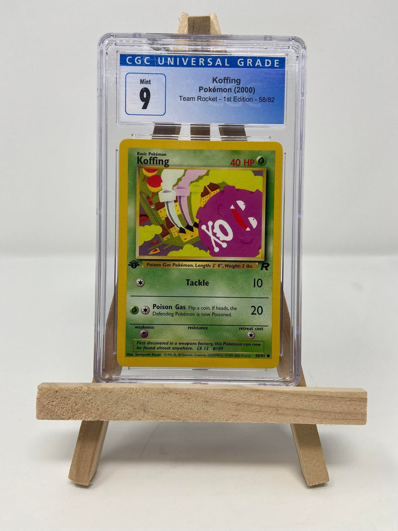Koffing Team Rocket 1st Edition 58/82 CGC 9 4067737379