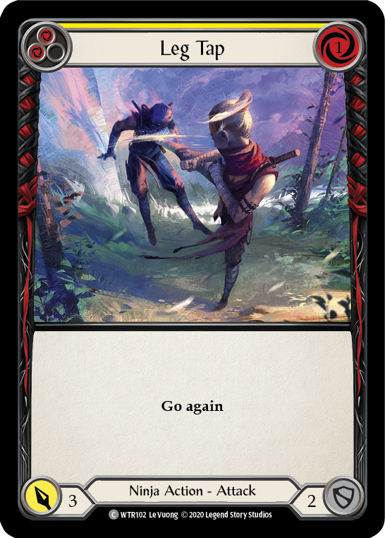Leg Tap (Yellow) [U-WTR102] Unlimited Rainbow Foil