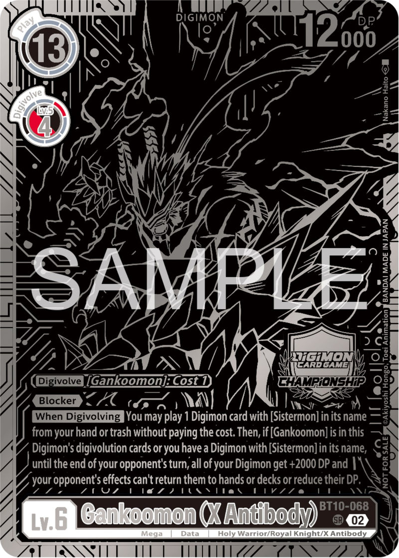 Gankoomon [BT10-068] (X Antibody) (2023 Championship Finals 2nd Place) [Xros Encounter Promos]