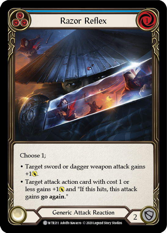Razor Reflex (Blue) [U-WTR211] Unlimited Rainbow Foil