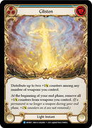 Glisten (Blue) [MON071-RF] 1st Edition Rainbow Foil