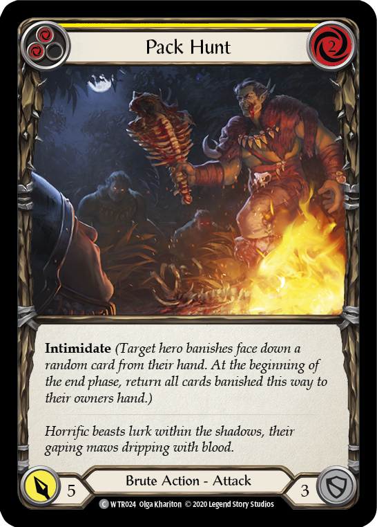 Pack Hunt (Yellow) [U-WTR024] Unlimited Rainbow Foil