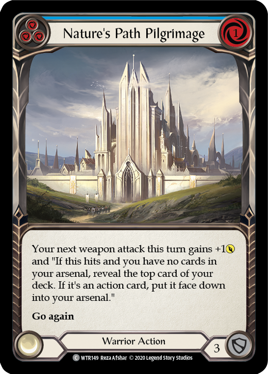 Nature's Path Pilgrimage (Blue) [U-WTR149] Unlimited Rainbow Foil