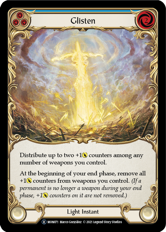 Glisten (Blue) [U-MON071-RF] Unlimited Rainbow Foil
