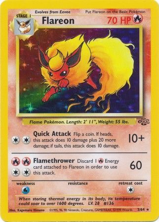 Flareon (3/64) [Jungle Unlimited] (No Symbol)