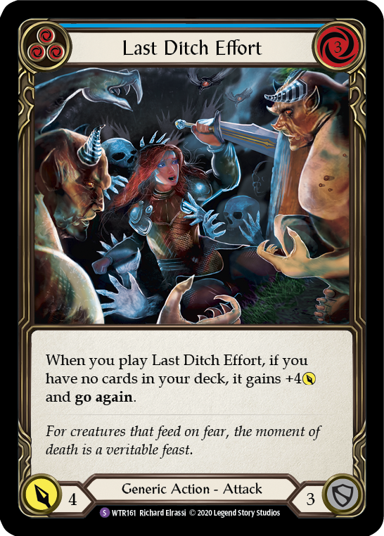 Last Ditch Effort [U-WTR161] Unlimited Rainbow Foil