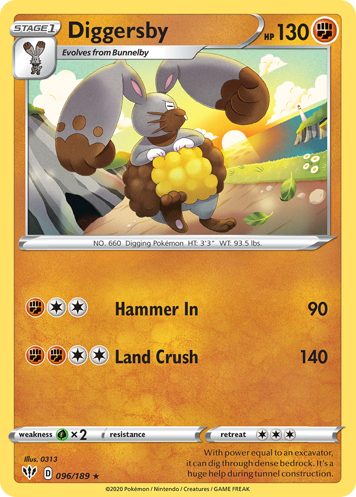 Diggersby (96/189) [Sword & Shield: Darkness Ablaze]