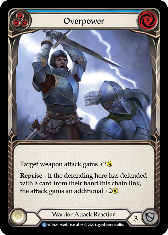 Overpower (Blue) [U-WTR125] Unlimited Rainbow Foil