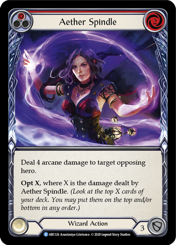 Aether Spindle (Red) [U-ARC126] Unlimited Rainbow Foil