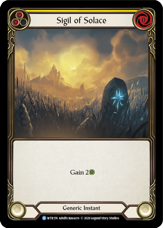 Sigil of Solace (Yellow) [U-WTR174] Unlimited Rainbow Foil