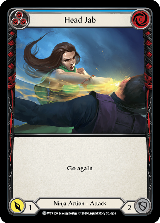 Head Jab (Blue) [U-WTR100] Unlimited Rainbow Foil