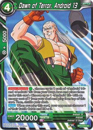 Dawn of Terror, Android 13 [BT3-070]