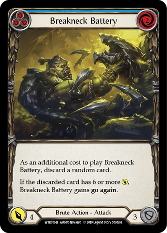 Breakneck Battery (Blue) [WTR013-R] Alpha Print Normal