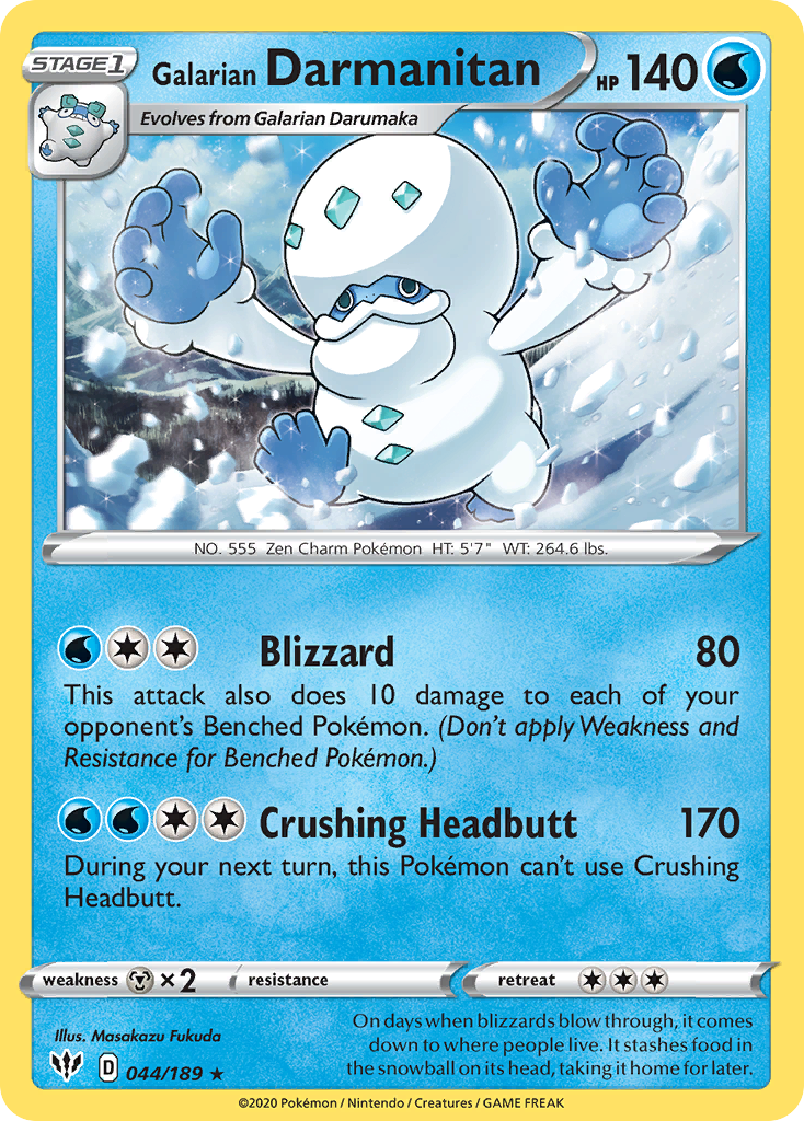 Galarian Darmanitan (44/189) [Sword & Shield: Darkness Ablaze]
