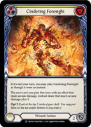 Cindering Foresight (Yellow) [U-CRU166-RF] Unlimited Rainbow Foil