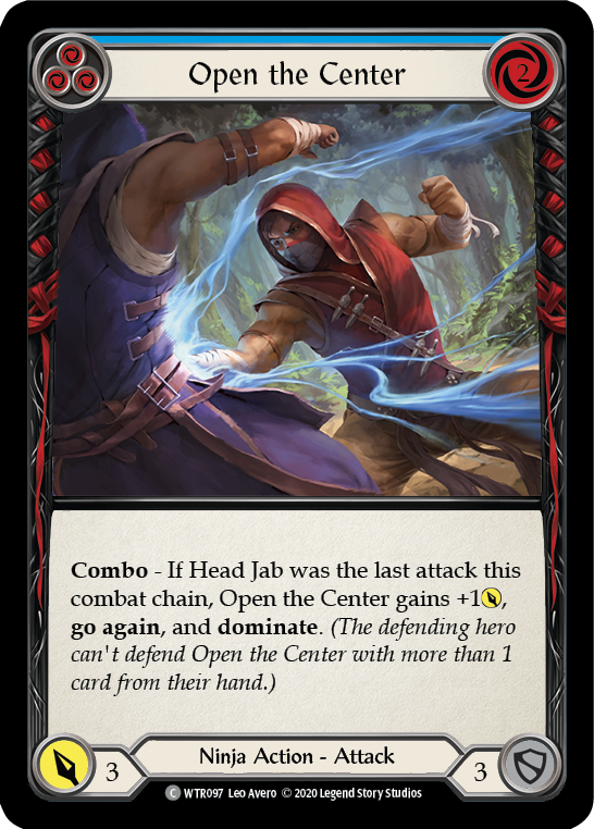 Open the Center (Blue) [U-WTR097] Unlimited Rainbow Foil