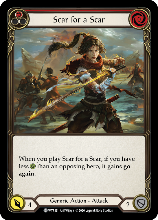 Scar for a Scar (Red) [U-WTR191] Unlimited Rainbow Foil
