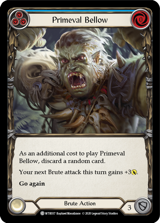 Primeval Bellow (Blue) [U-WTR037] Unlimited Normal