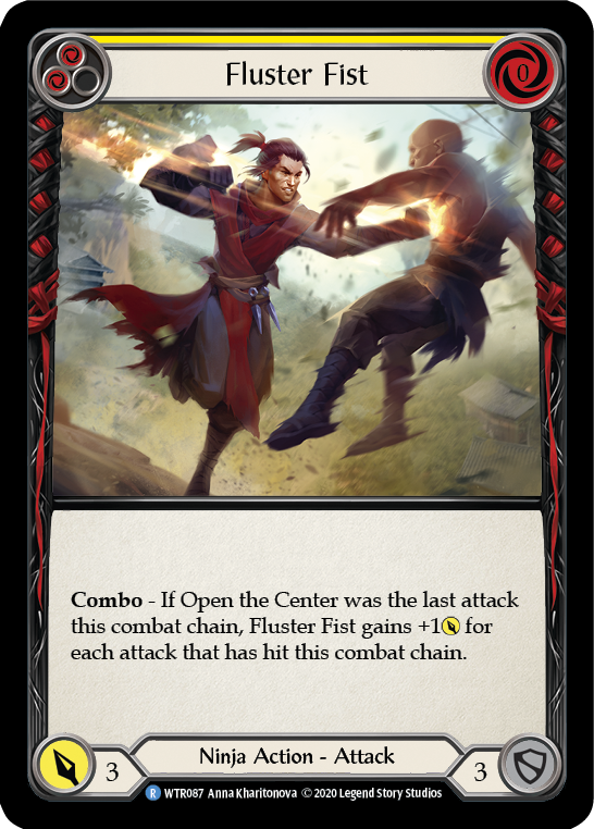 Fluster Fist (Yellow) [U-WTR087] Unlimited Rainbow Foil