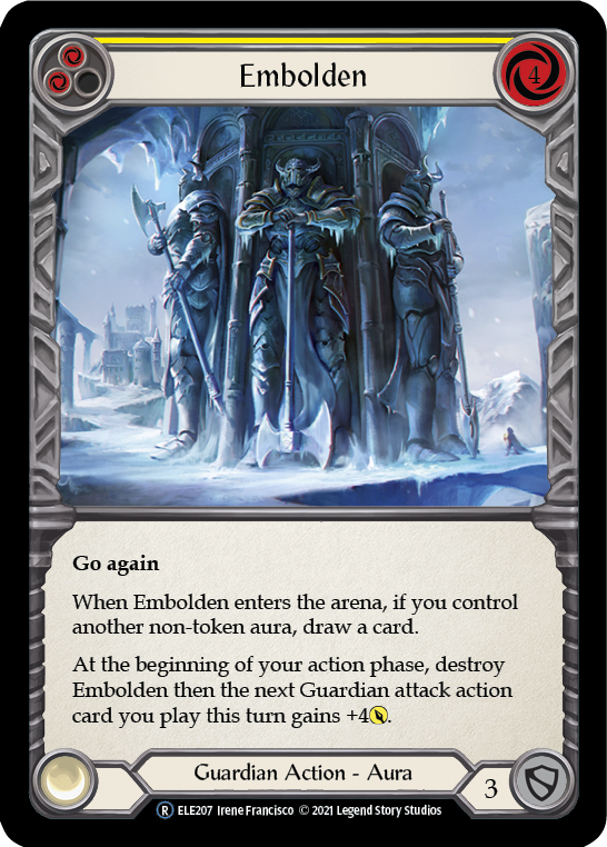Embolden (Yellow) [U-ELE207] Unlimited Rainbow Foil