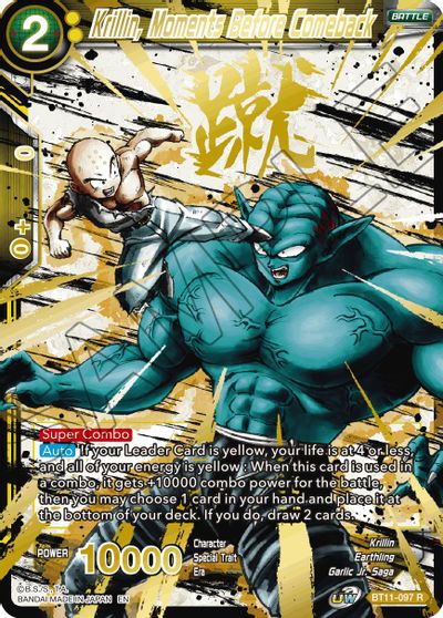 Krillin, Moments Before Comeback (Alternate Art) [BT11-097]
